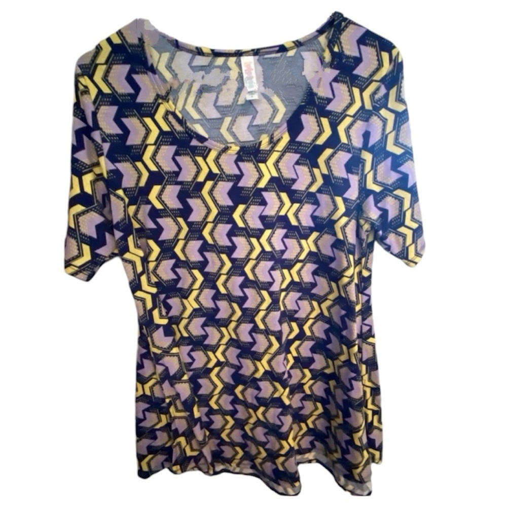 LuluRoe blue design top